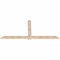 Ekena Millwork Eugene Smooth Timber Gable Bracket, Douglas Fir, 96"W x 44"H x 1 1/2"D x 5 1/2"F, 11/12 Pitch GBW096X44X0206EUG00SDF - alternate 2